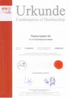 Urkunde Confirmation of Membership